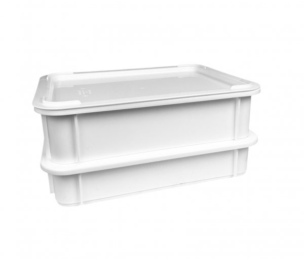 Контейнер для тіста без кришки білий 6 л 40×30×7,5 см