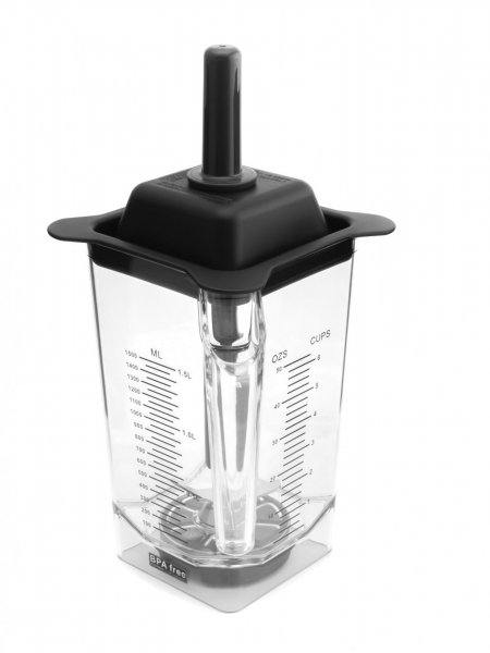 Чаша для блендера JTC 1,5л BPA Free прозора пряма з мадлером