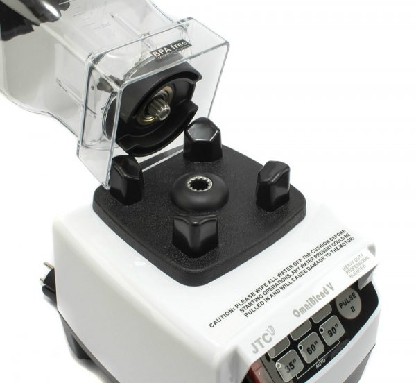 Чаша для блендера JTC 1,5 л BPA Free прозора вигнута з мадлером