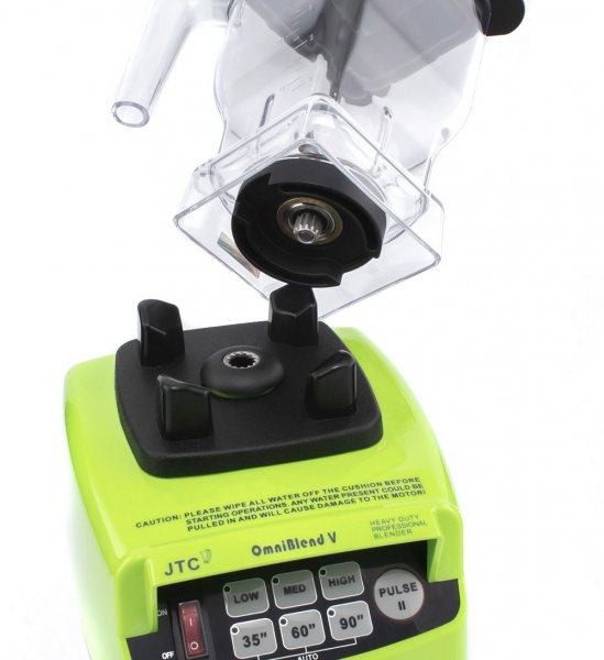 Чаша для блендера JTC 1,5 л BPA Free прозора вигнута з мадлером