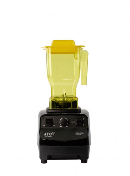 Чаша для блендера JTC 1,5 л BPA Free жовта вигнута з мадлером