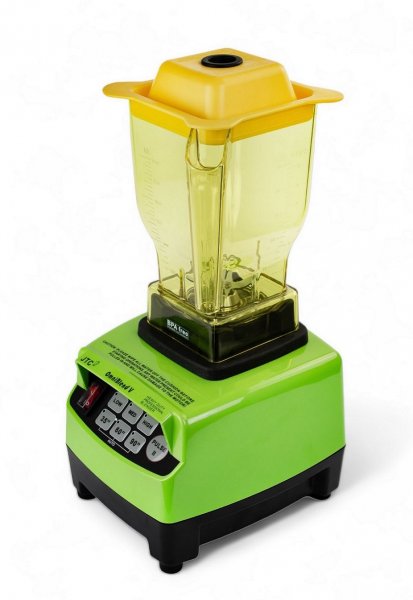 Чаша для блендера JTC 1,5 л BPA Free жовта вигнута з мадлером