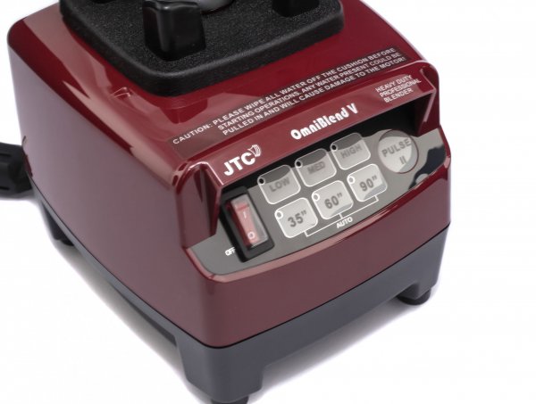 Высокомощный профессиональный блендер JTC OmniBlend V TM-800B 1,5 л бордовый