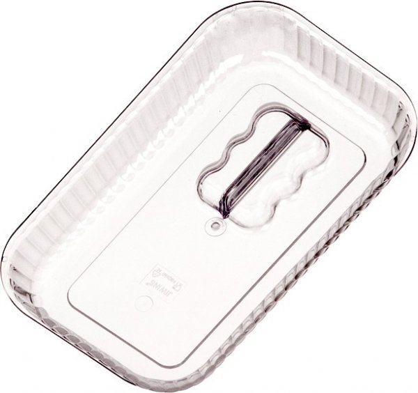 Салатник із полікарбонату з кришкою 33,3х26,4х8,2 см