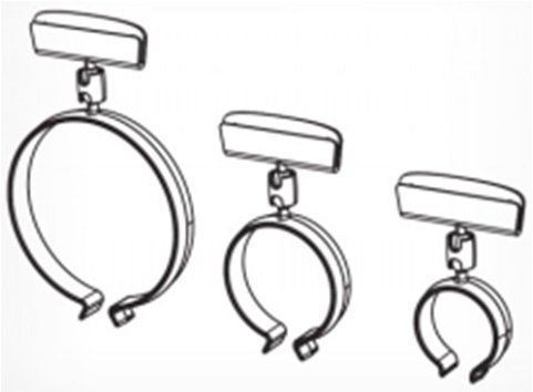 Держатель ценника на колбасу, прозрачный