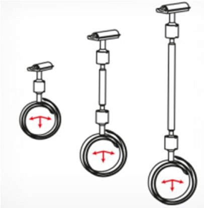 Ценникодержатель-улитка на колбасу, белый