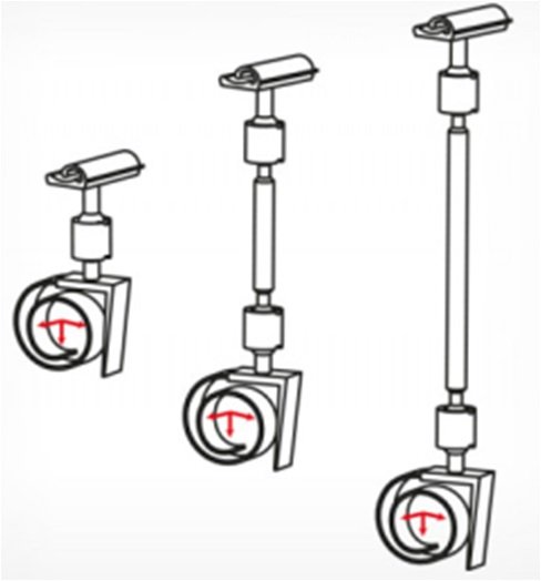 Ценникодержатель-улитка на край, белый